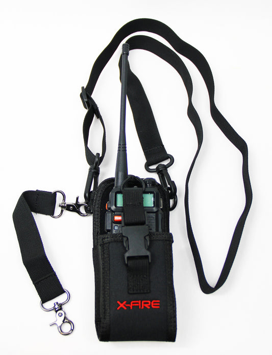 X-FIRE® ‘Radio Strap’ Washable Firefighter EMS Portable Radio Shoulder/Duty Belt Holder w/ Anti-Sway Strap