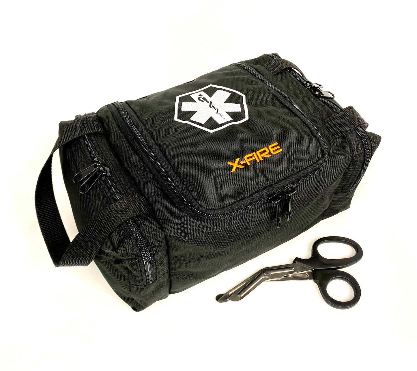 X-FIRE Compact (12"x8"x5.5" inches) EMS First Responder Trauma Essentials Bag (EMPTY)